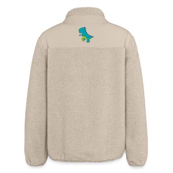 dino blau - Relaxed Fit Unisex Sherpajacke von Stanley/Stella - Beige - Hinten