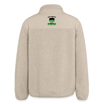 Siblings Statement Bro Proud Big Brother - Relaxed Fit Unisex Sherpa Jacket by Stanley/Stella - beige - Back