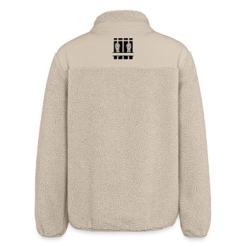 Zwei Fäuste hinter Gittern und Leerzeichen - Relaxed Fit Unisex Sherpajacke von Stanley/Stella - Beige - Hinten