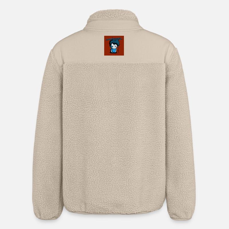 Geek - Screenlessssss 01 - Veste sherpa unisexe coupe décontractée Stanley/Stella - beige