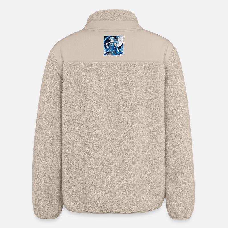 Blauer Engelsritter mit Schwert - Relaxed Fit Unisex Sherpajacke von Stanley/Stella - Beige