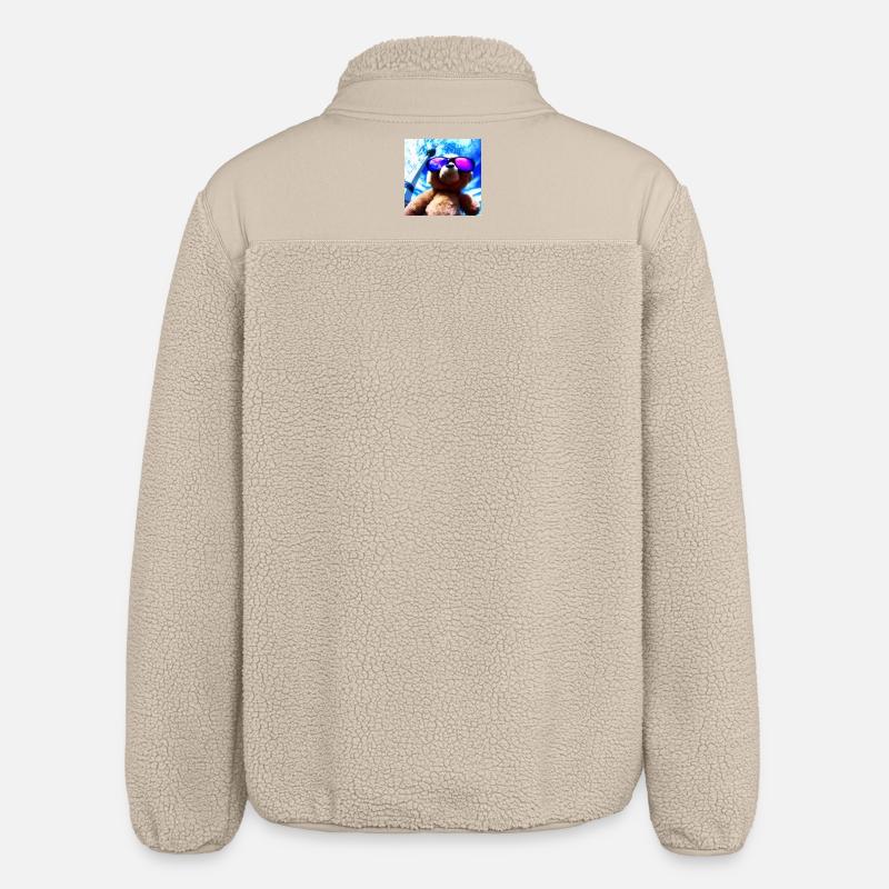 Teddy in Berlin III - Relaxed Fit Unisex Sherpajacke von Stanley/Stella - Beige