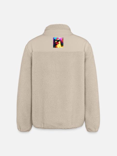 Fancy Chicken IV - Relaxed Fit Unisex Sherpajacke von Stanley/Stella - Beige