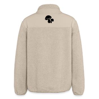 Mushroom logo - Relaxed Fit Unisex Sherpa Jacket by Stanley/Stella - beige - Back