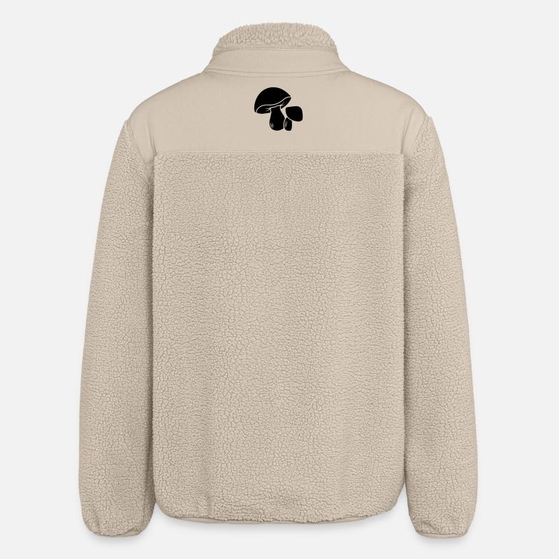 Logo du champignon - Veste sherpa unisexe coupe décontractée Stanley/Stella - beige