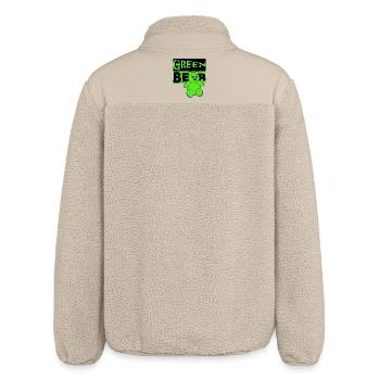 Grüner Bär - Relaxed Fit Unisex Sherpajacke von Stanley/Stella - Beige - Hinten