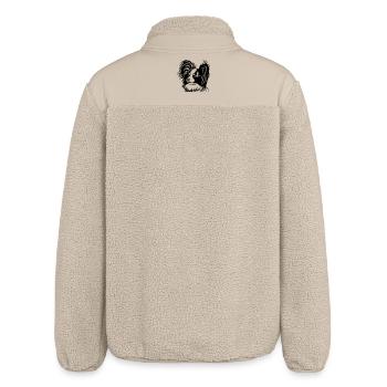 Papillon Head - Relaxed Fit Unisex Sherpa Jacket by Stanley/Stella - beige - Back