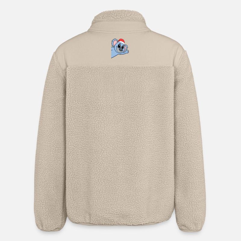 Noël Koala - Veste sherpa unisexe coupe décontractée Stanley/Stella - beige