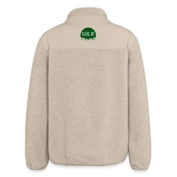 Nature Camper Camping Mountains Campsite Statement - Relaxed Fit Unisex Sherpa Jacket by Stanley/Stella - beige - Back