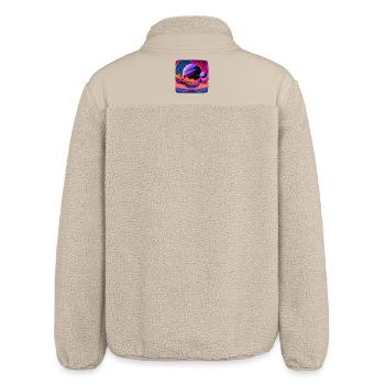 Fantaisie spatiale - Veste sherpa unisexe coupe décontractée Stanley/Stella - beige - Dos