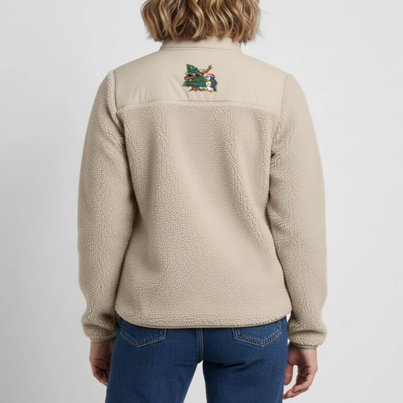Arbre de Noël Dapping - Pull de Noël Dapping Veste sherpa unisexe coupe décontractée Stanley/Stella