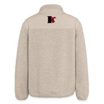 Floorball , Floorball , I Love Floorball (25) - Relaxed Fit Unisex Sherpa Jacket by Stanley/Stella - beige - Back