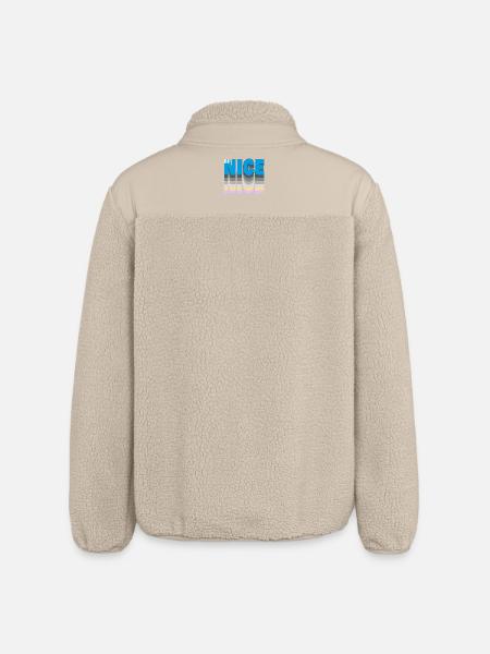 Be nice - Relaxed Fit Unisex Sherpajacke von Stanley/Stella - Beige
