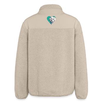 Malteser Portrait - Relaxed Fit Unisex Sherpajacke von Stanley/Stella - Beige - Hinten