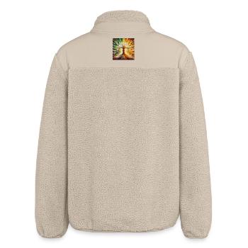 Heart Tree - Relaxed Fit Unisex Sherpa Jacket by Stanley/Stella - beige - Back