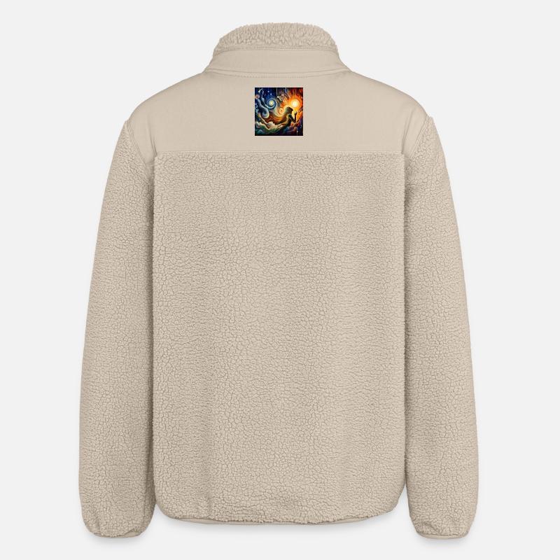 Ciel Étoilé - Veste sherpa unisexe coupe décontractée Stanley/Stella - beige