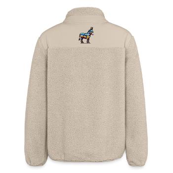 Âne, Tétine, Mule - Veste sherpa unisexe coupe décontractée Stanley/Stella - beige - Dos