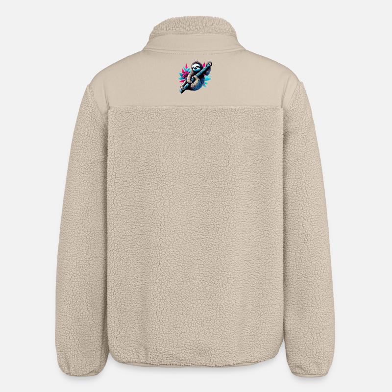 Faultier - Relaxed Fit Unisex Sherpajacke von Stanley/Stella - Beige