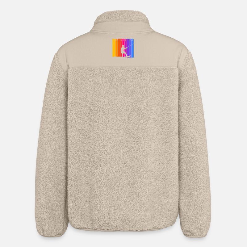 Stunt Wakeboard, Surf, Wakesurf, Surf - Veste sherpa unisexe coupe décontractée Stanley/Stella - beige