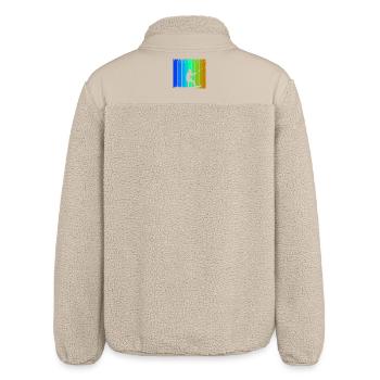 Wakeboard Saying Kitesurfer Surfing Water Sports - Relaxed Fit Unisex Sherpa Jacket by Stanley/Stella - beige - Back
