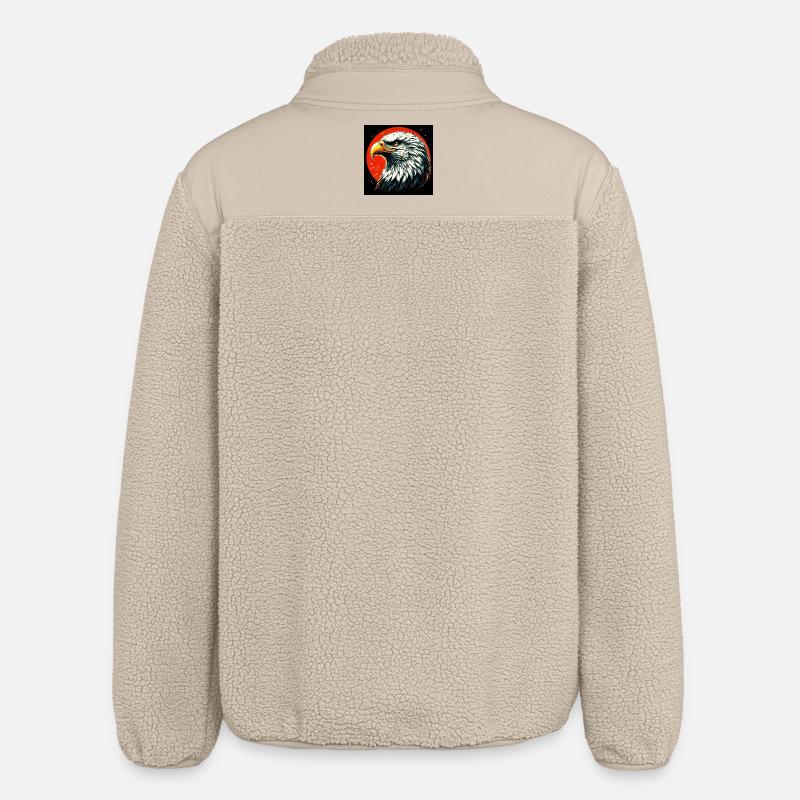 Bald Eagle - Relaxed Fit Unisex Sherpa Jacket by Stanley/Stella - beige