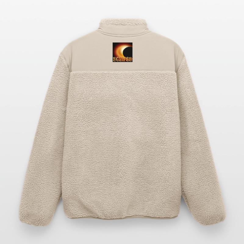 SOLAR ECLIPSE ECLIPSE ASTRONOMY Relaxed Fit Unisex Sherpa Jacket by Stanley/Stella