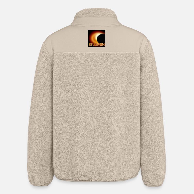 ÉCLIPSE SOLAIRE ASTRONOMIE D’ÉCLIPSE - Veste sherpa unisexe coupe décontractée Stanley/Stella - beige