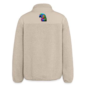 Papagei - Relaxed Fit Unisex Sherpajacke von Stanley/Stella - Beige - Hinten