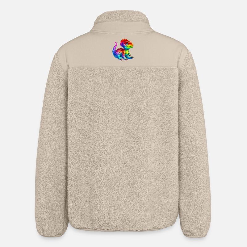 Dinosaure - Veste sherpa unisexe coupe décontractée Stanley/Stella - beige