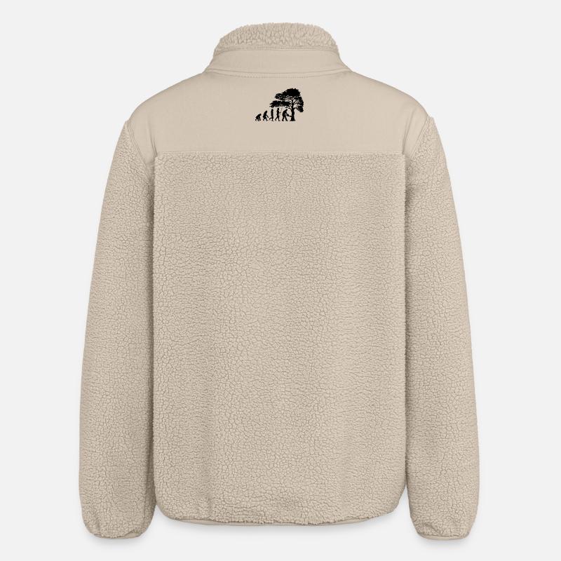 Lumberjack Tree Evolution sciure de bois - Veste sherpa unisexe coupe décontractée Stanley/Stella - beige