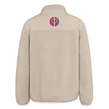HEART - Relaxed Fit Unisex Sherpa Jacket by Stanley/Stella - beige - Back