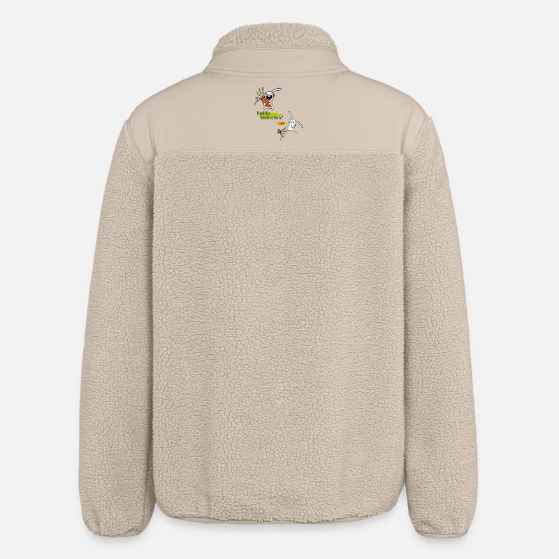 haddu carrots? Easter - Relaxed Fit Unisex Sherpa Jacket by Stanley/Stella - beige