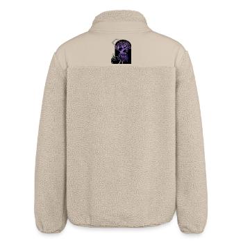 Mystischer Baum – Spirituelle Illustration - Relaxed Fit Unisex Sherpajacke von Stanley/Stella - Beige - Hinten