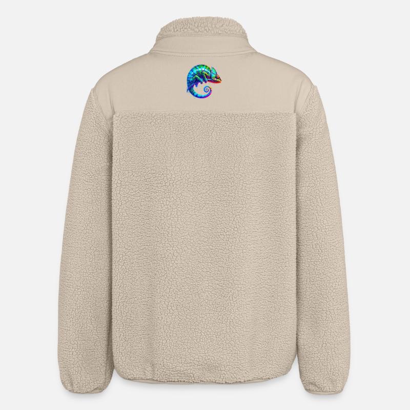 Chamäleon - Relaxed Fit Unisex Sherpajacke von Stanley/Stella - Beige