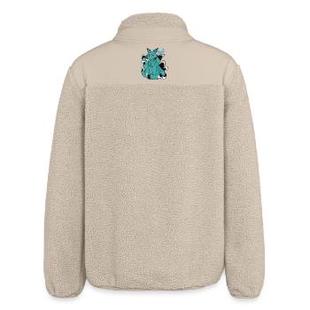Hoshi no tama de Kitsune - Relaxed Fit Unisex Sherpajacke von Stanley/Stella - Beige - Hinten