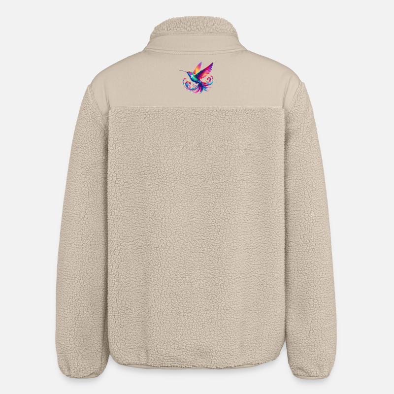 Hummingbird - Relaxed Fit Unisex Sherpa Jacket by Stanley/Stella - beige