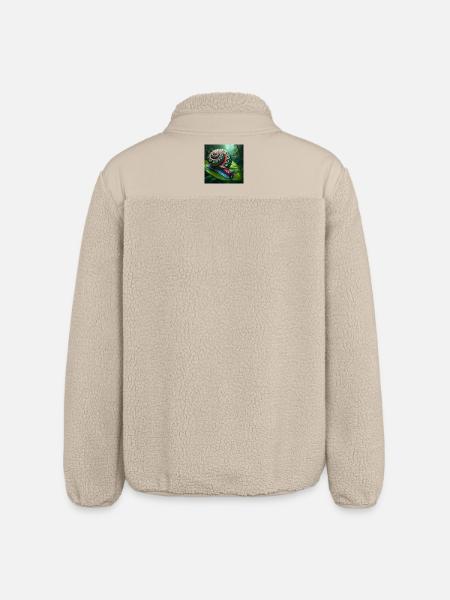 Mehrfarbige Schnecke - Relaxed Fit Unisex Sherpajacke von Stanley/Stella - Beige