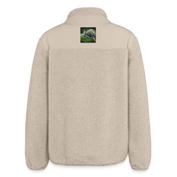 Blühende Schnecke - Relaxed Fit Unisex Sherpajacke von Stanley/Stella - Beige - Hinten