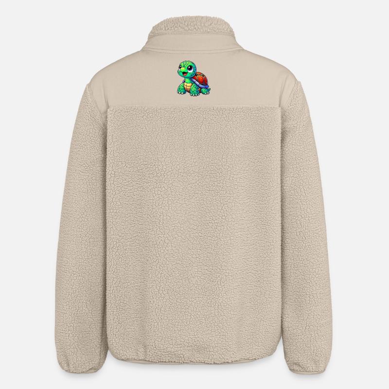 Turtle - Relaxed Fit Unisex Sherpa Jacket by Stanley/Stella - beige