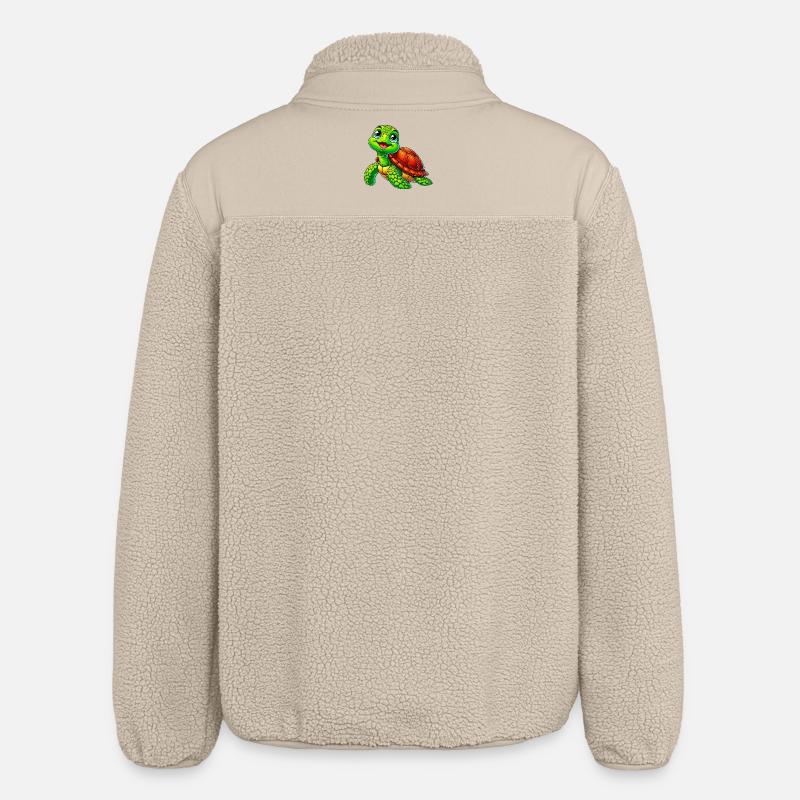 Turtle - Relaxed Fit Unisex Sherpa Jacket by Stanley/Stella - beige