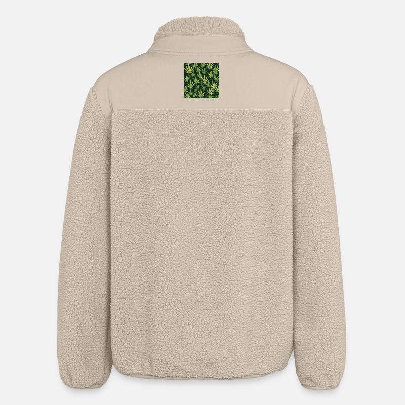cannabis - Relaxed Fit Unisex Sherpa Jacket by Stanley/Stella - beige