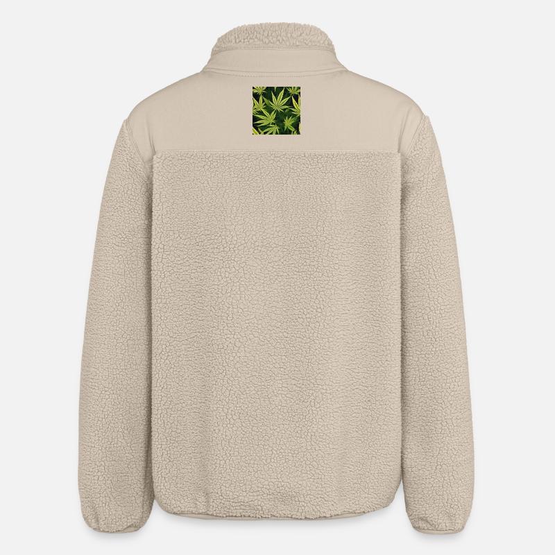 Cannabis 3 - Relaxed Fit Unisex Sherpajacke von Stanley/Stella - Beige