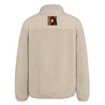 Fille de la révolution - Veste sherpa unisexe coupe décontractée Stanley/Stella - beige - Dos