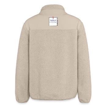 Verpiss mich nicht - Relaxed Fit Unisex Sherpajacke von Stanley/Stella - Beige - Hinten