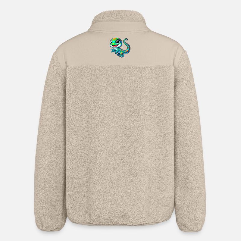 Gecko - Relaxed Fit Unisex Sherpajacke von Stanley/Stella - Beige