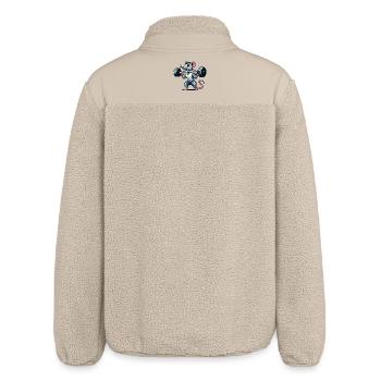 Mighty Mouse Lifter: The Workout Warrior - Relaxed Fit Unisex Sherpa Jacket by Stanley/Stella - beige - Back