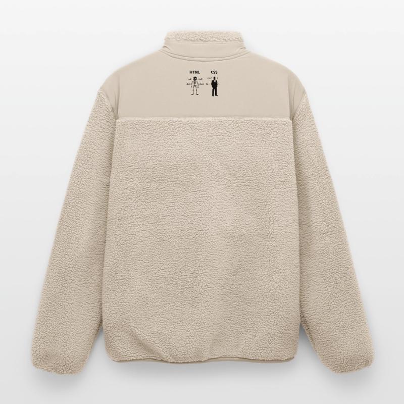 Développeur Programmeur Coden Code de script CSS Veste sherpa unisexe coupe décontractée Stanley/Stella