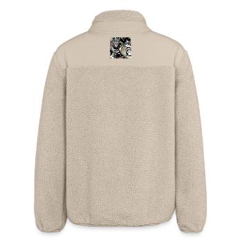 Celestial Wonder Fusion of Artistry - Relaxed Fit Unisex Sherpa Jacket by Stanley/Stella - beige - Back