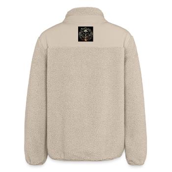 Skull and snakes - Relaxed Fit Unisex Sherpa Jacket by Stanley/Stella - beige - Back