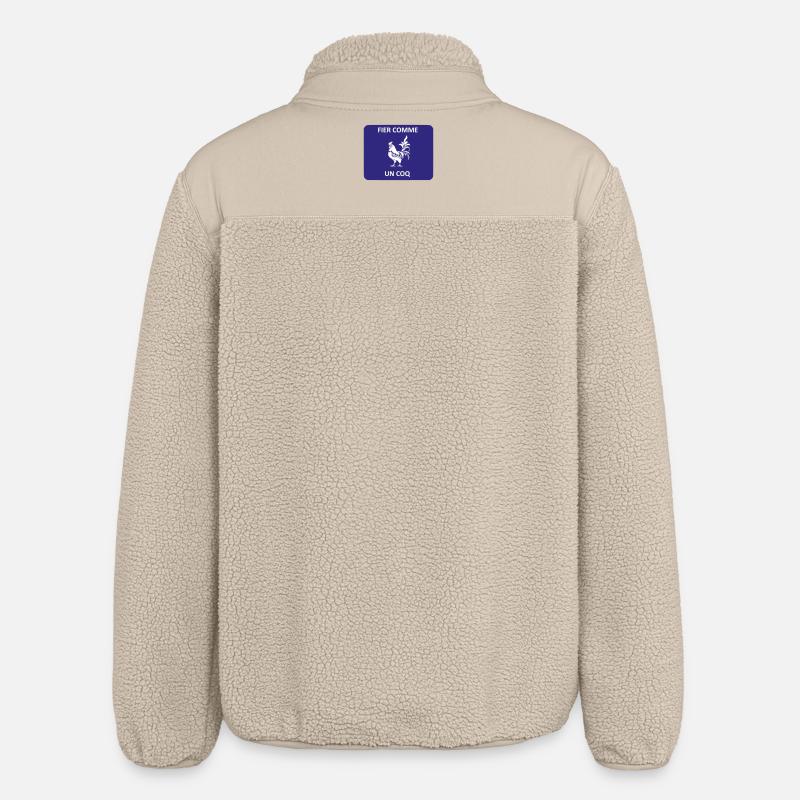 Fier comme un coq - Veste sherpa unisexe coupe décontractée Stanley/Stella - beige